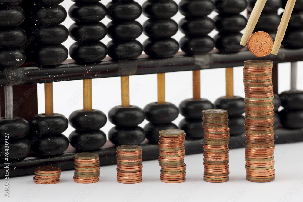group of gold coin graph form and abacus group of gold coin graph form and abacus