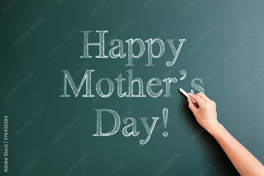 happy mother's day written on blackboard happy mother's day written on blackboard