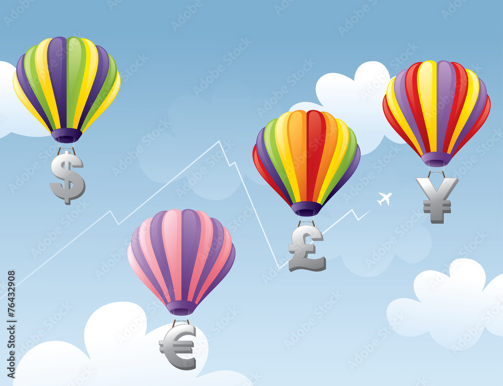 Fototapeta premium Currency Fluctuation
