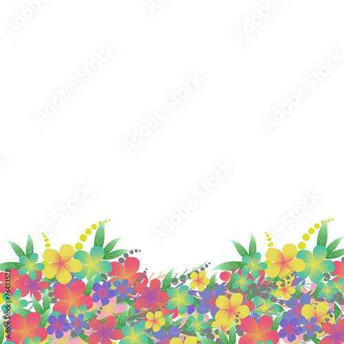 Vector Flower bouquet greeting card background