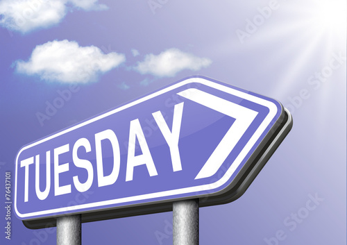 Tuesday sign