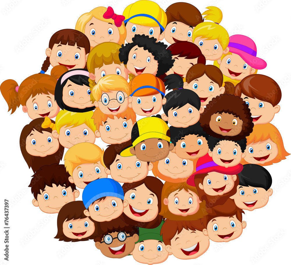 Crowd of children Crowd of children
