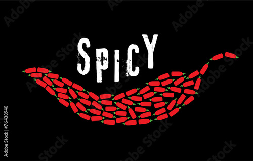 Group of spicy hot chili sauce vector