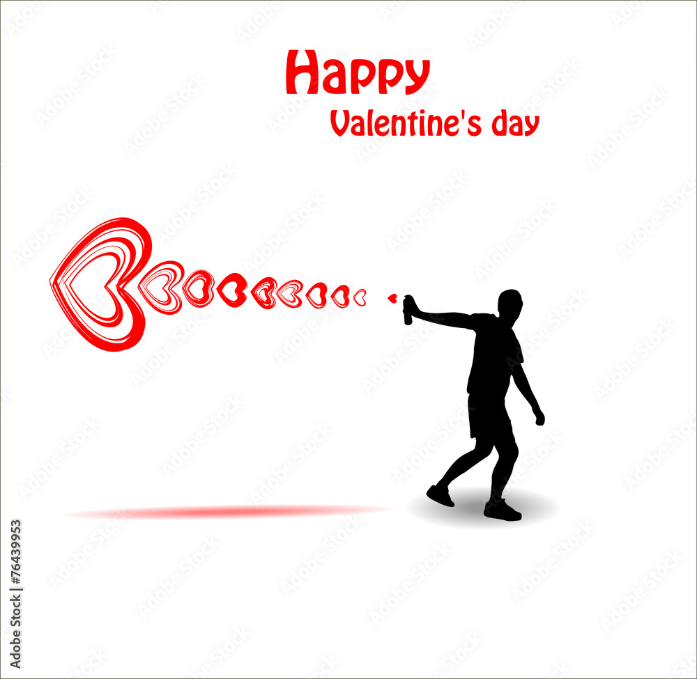 Banner for the day Valentine Banner for the day Valentine