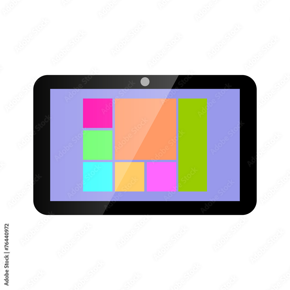 Icon tablet computer. Icon tablet computer.