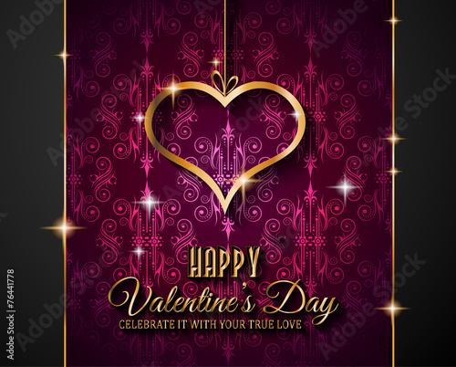 Valentines Day background for dinner invitations