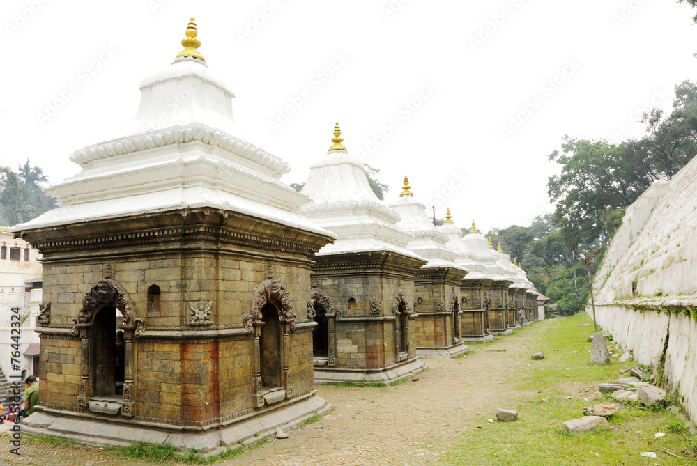 Votive temples and shrines in a row