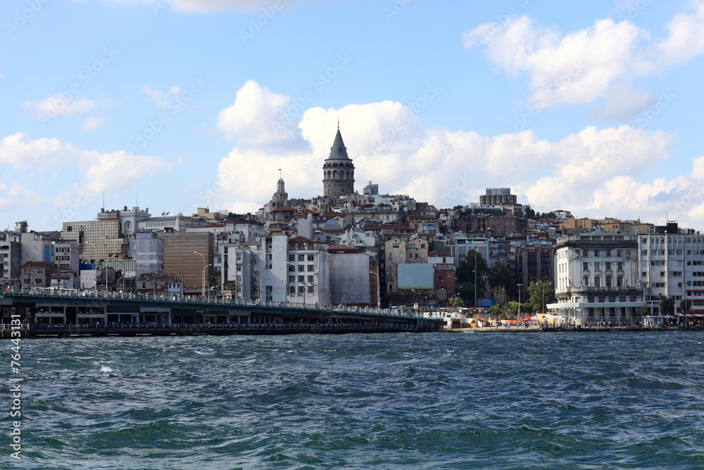 View of Galata Tower district