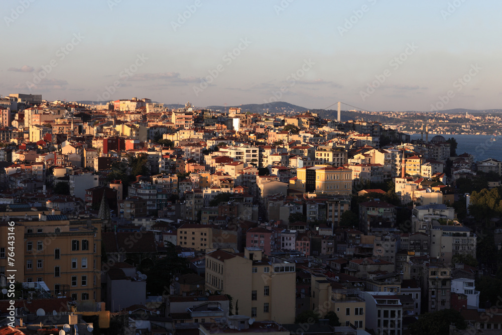 View of Istanbul at sunset