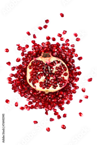 Half of a pomegranate