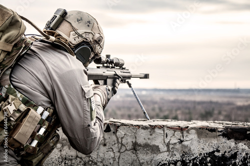 Fotografie, Obraz U.S. Army sniper