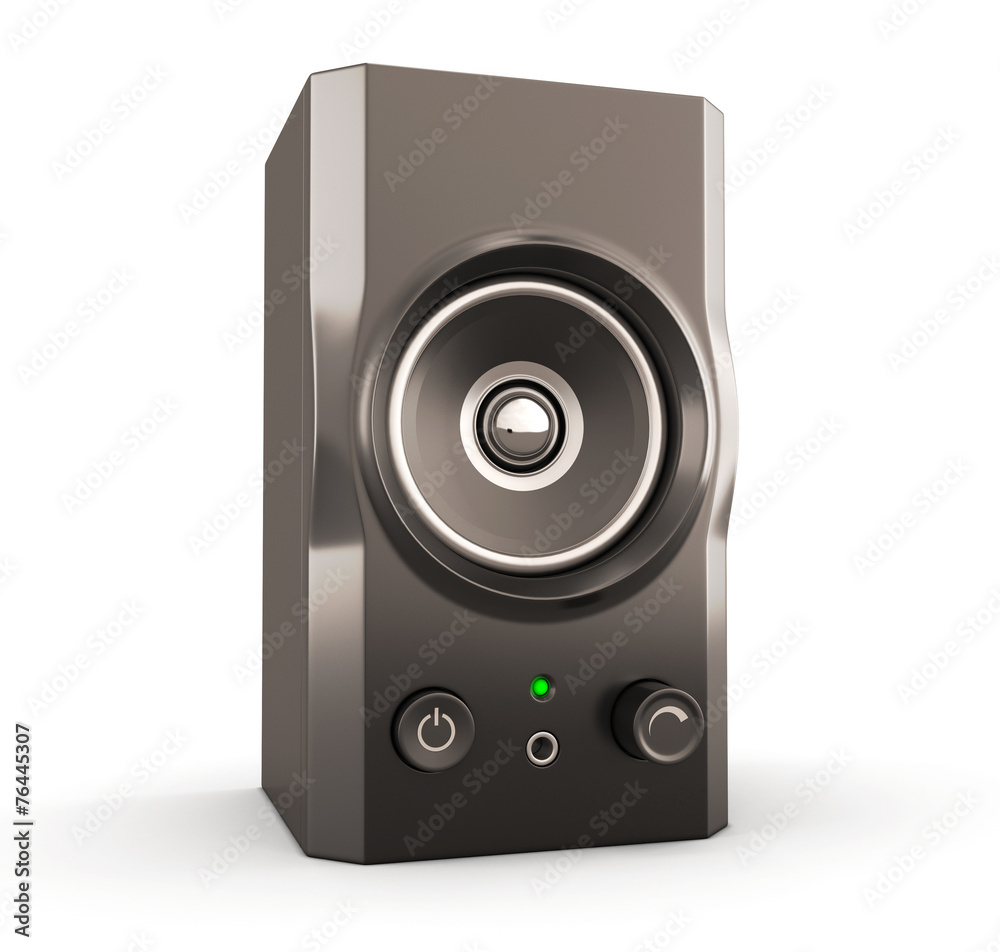 Obraz premium Computer speakers close-up