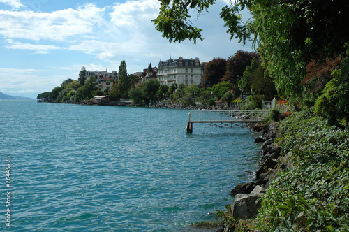 Clarens at Geneve lake in Switzerland