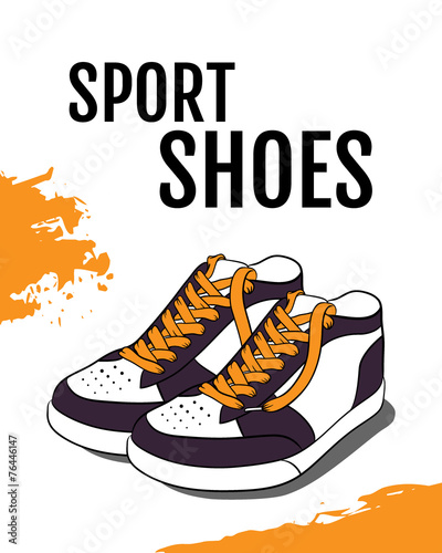 Vector illustration of Sport shoes