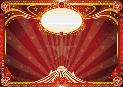 Horizontal Blue circus background