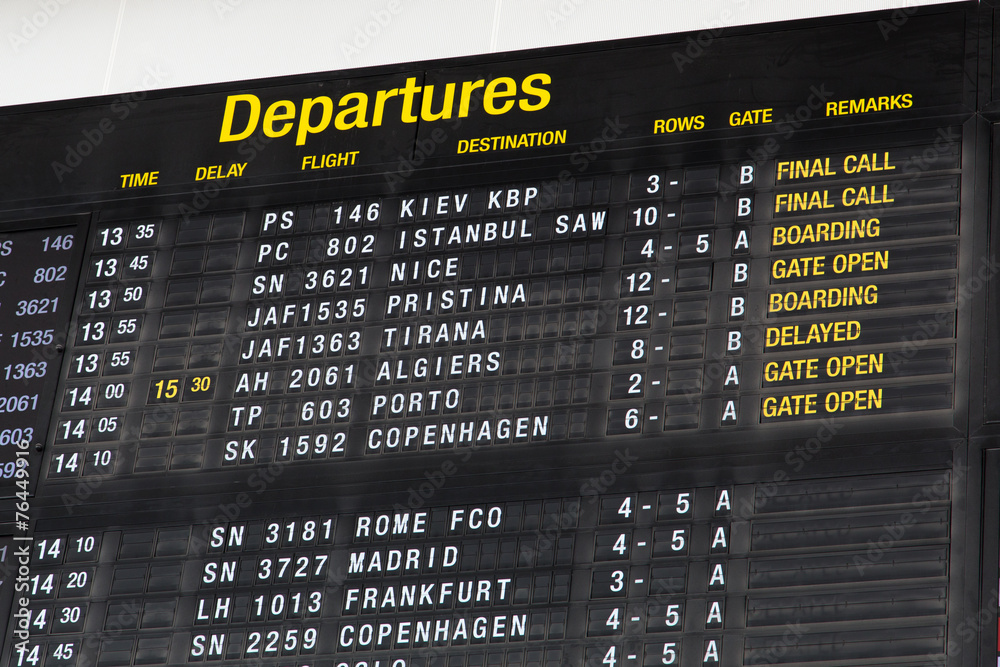 Fototapeta premium Terminal Info Board