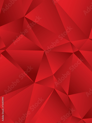 Polygonal red background