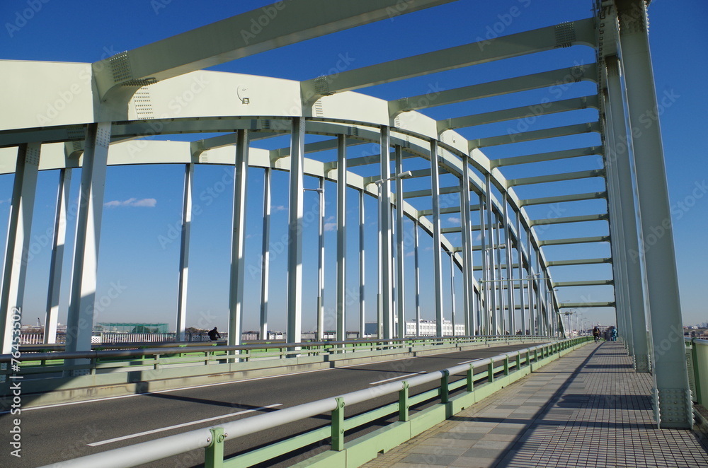 Obraz premium 多摩水道橋の道