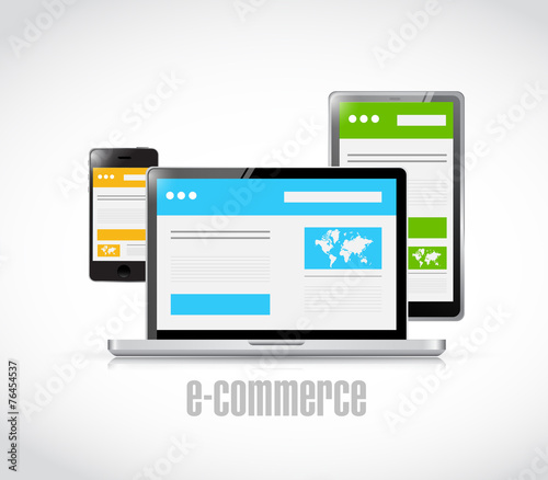 e-commerce technology concept