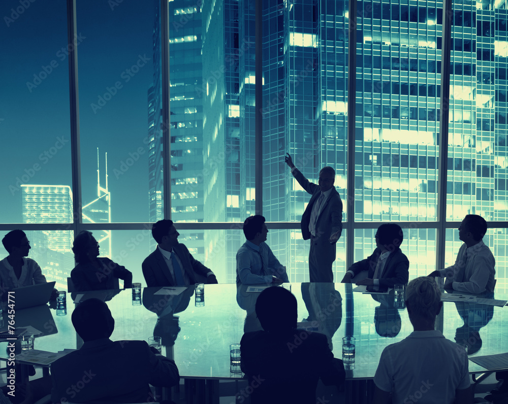 Business People Meeting Conference Speaker Presentation Concept Business People Meeting Conference Speaker Presentation Concept