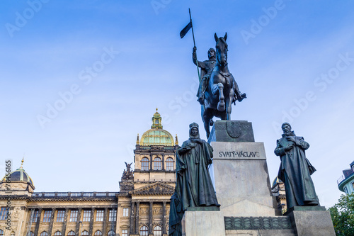 Wenceslas Square in Prague photo