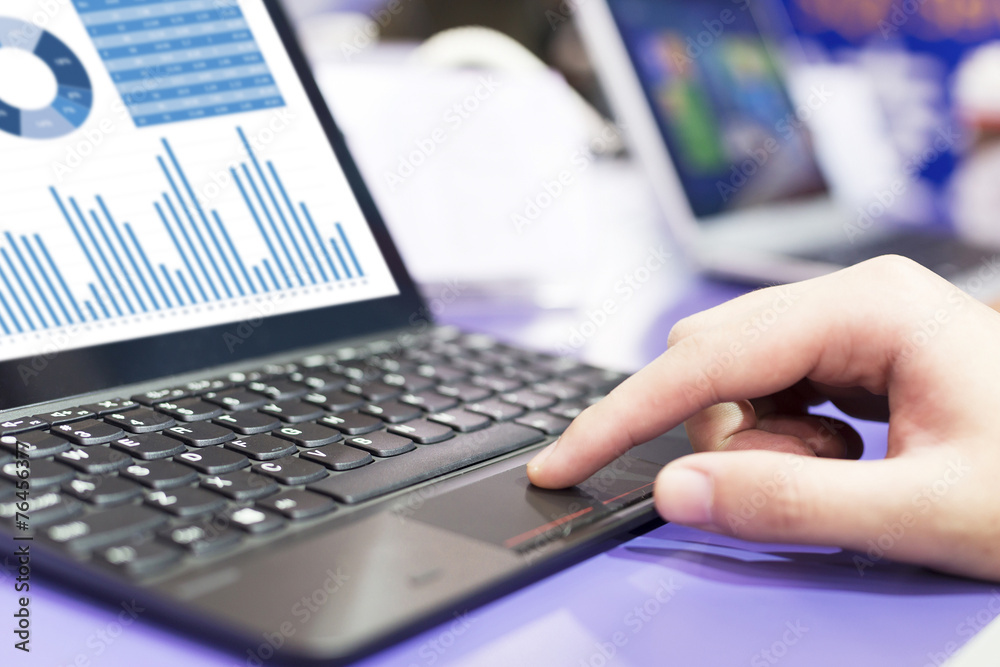 analysis financial report on laptop analysis financial report on laptop