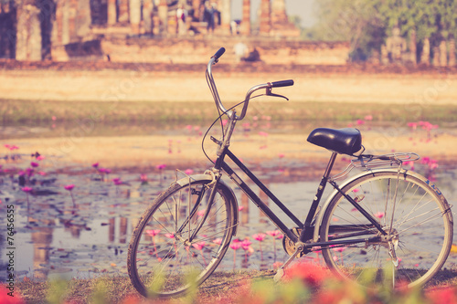 Vintage bicycle in Sukhothai Historical Park, Thailand