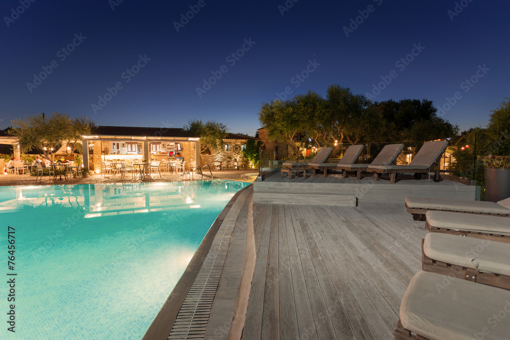 Fototapeta premium big luxury pool