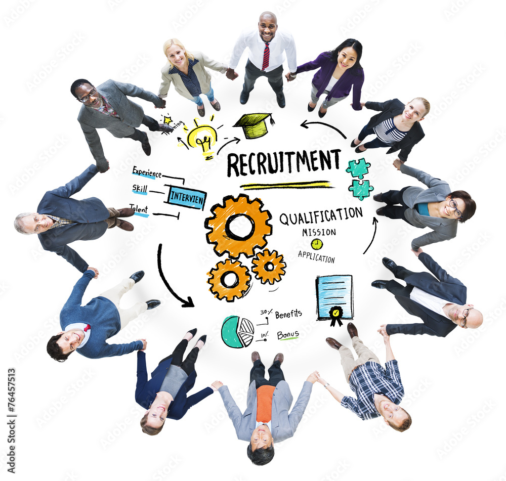 Fototapeta premium Diversity People Friendship Teamwork Recruitment Concept