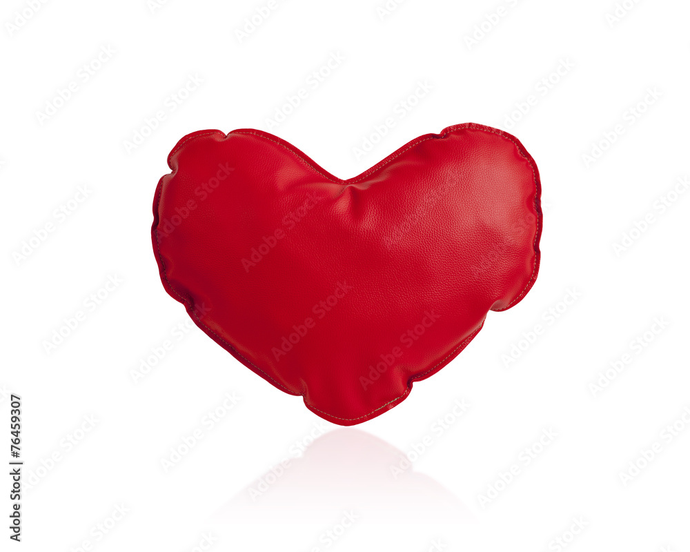 Red heart cushion