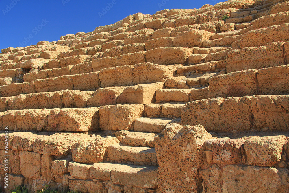 Hippodrome Steps and Seats in Caesarea Maritima National Park Hippodrome Steps and Seats in Caesarea Maritima National Park