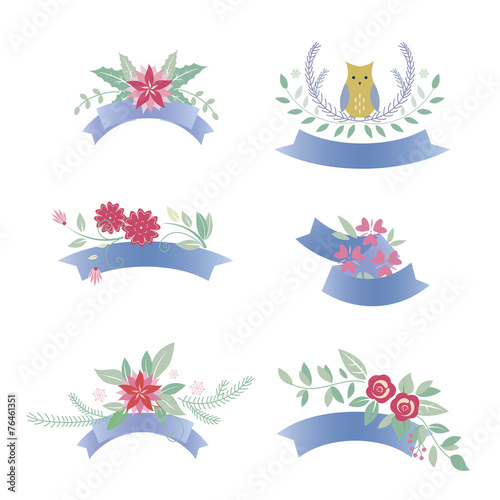 holiday flower labels