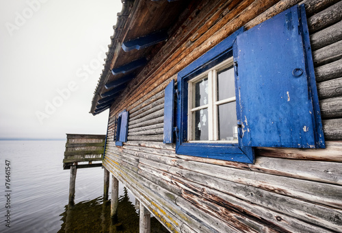 Canvas Print old boathouse