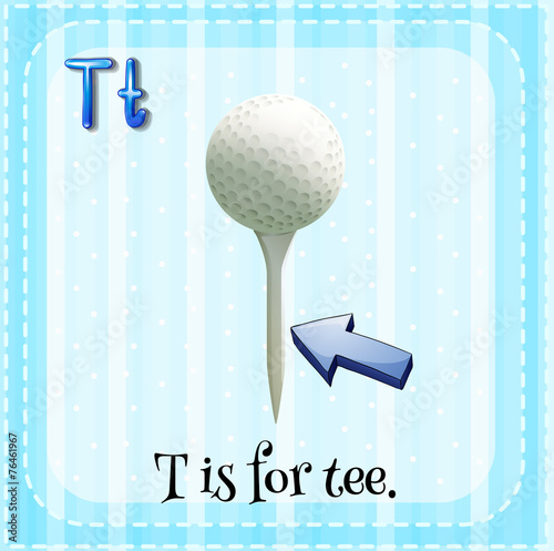A letter T for tee