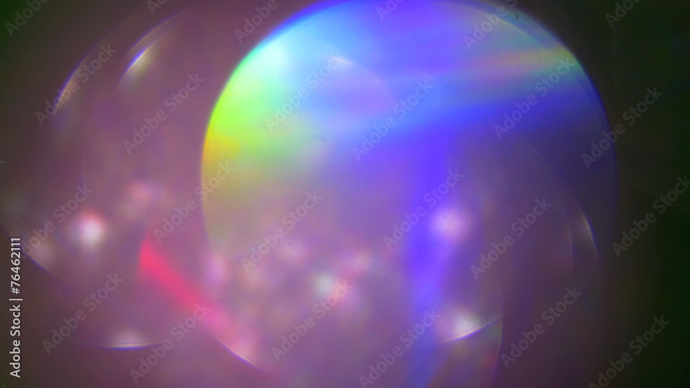 The flare lens blur. Close up. Real time view The flare lens blur. Close up. Real time view