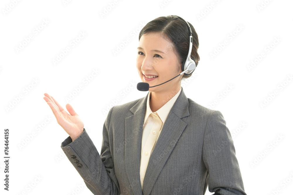 笑顔のオペレーター 笑顔のオペレーター
