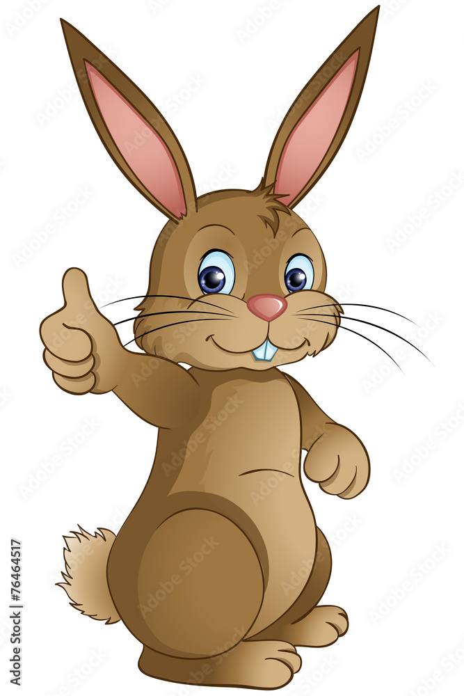 Fototapeta premium Osterhase Daumen hoch