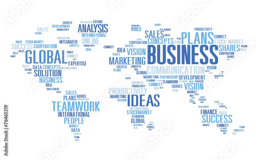 Fototapeta Naklejka Na Ścianę i Meble -  Business Global World Plans Organization Enterprise Concept