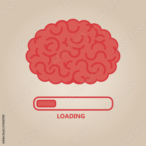Brain concept illustration: loading