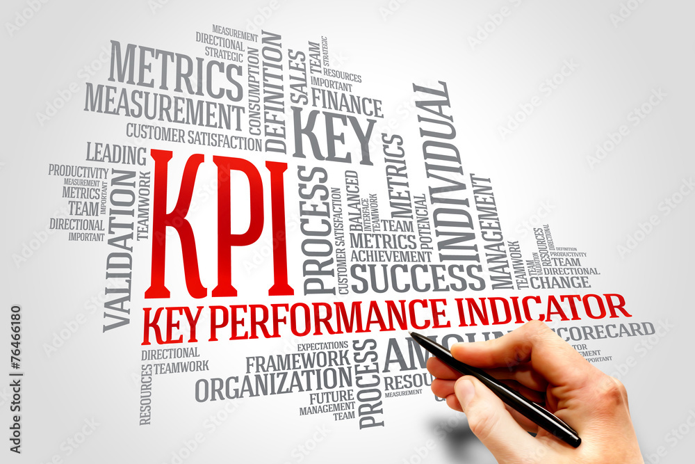 KPI - key performance indicator word cloud, business concept KPI - key performance indicator word cloud, business concept