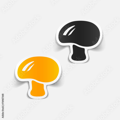 realistic design element: mushroom