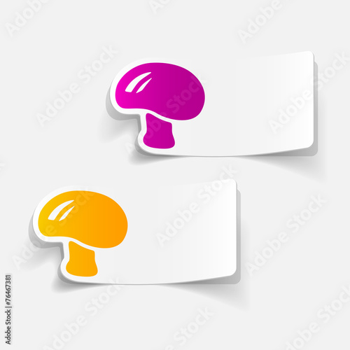 realistic design element: mushroom