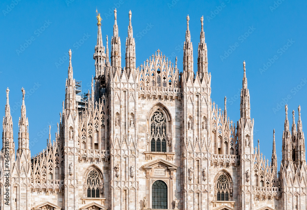 Facade of the Milan Cathedral, Italy