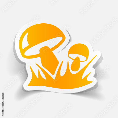 realistic design element: mushrooms
