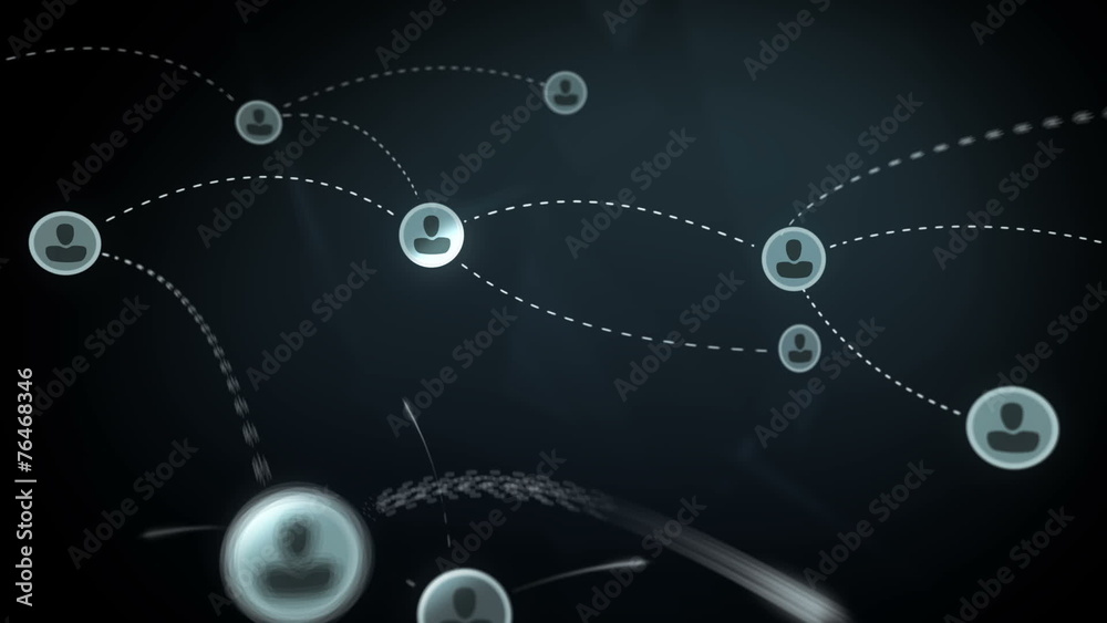 Social network media concept