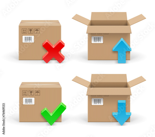 Boites en carton vectorielles 6