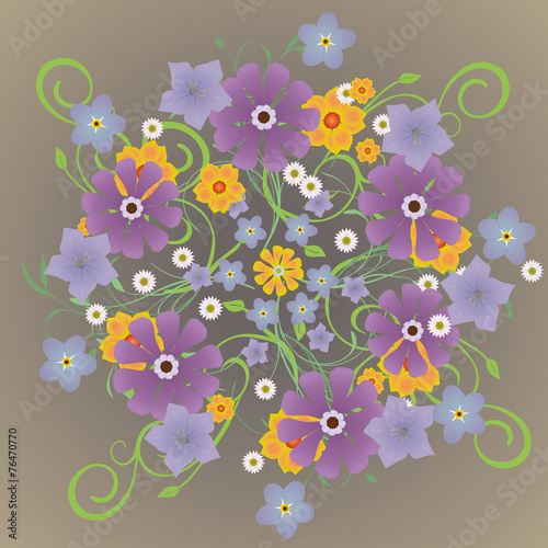 A mandela of flowers