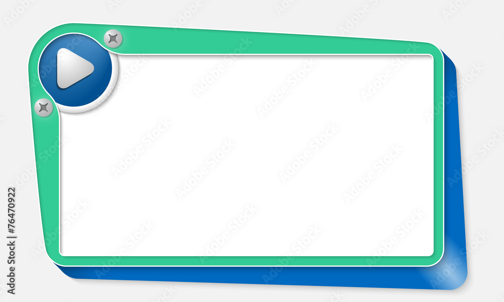 green vector box with screws and play symbol green vector box with screws and play symbol