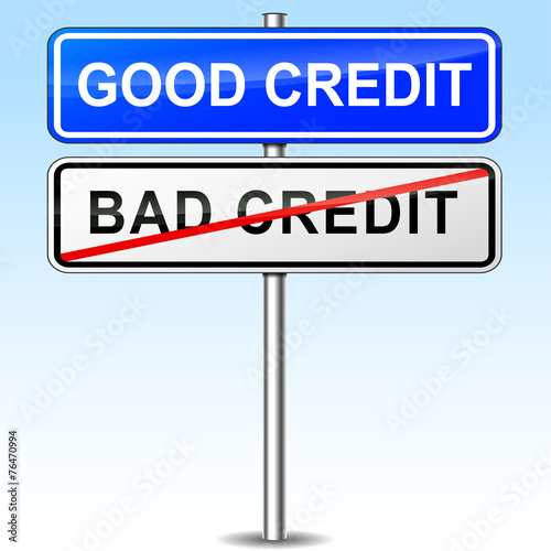 good credit sign