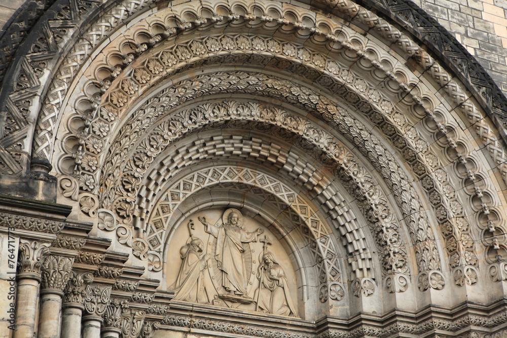 Fototapeta premium Jesus Christ blesses to Saint Cyril and Methodius.